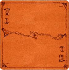 Spellground Classic Orange 2-Player Playmat