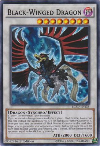 Black-Winged Dragon - LC5D-EN135 - Common - Unlimited Edition