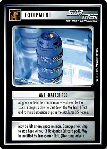 Anti-Matter Pod