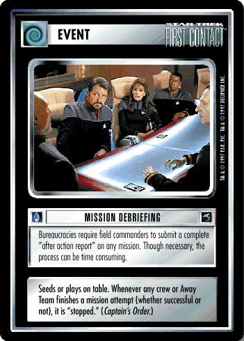 Mission Debriefing