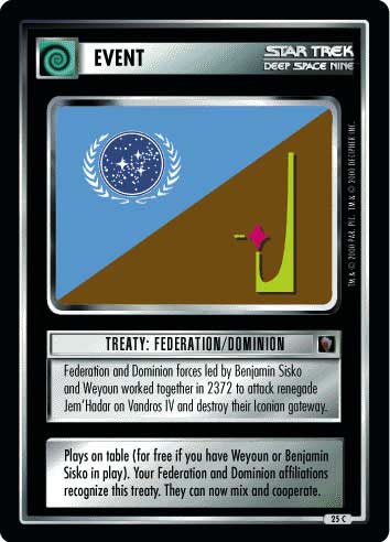 Treaty: Federation/Dominion