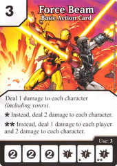 Basic Action Card - Force Beam (Die & Card Combo)