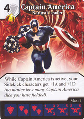 Captain America - Natural Leader (Die & Card Combo)