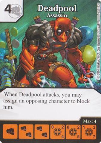 Deadpool - Assassin (Die & Card Combo)