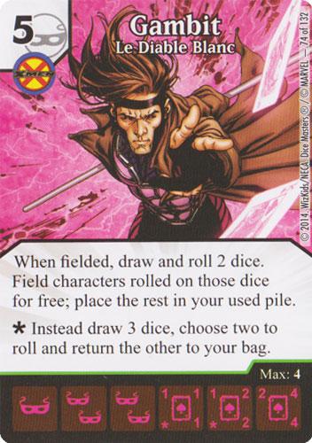 Gambit - Le Diable Blanc (Die & Card Combo)