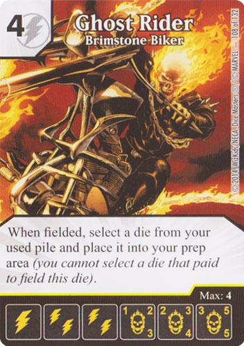 Ghost Rider - Brimstone Biker (Die & Card Combo)