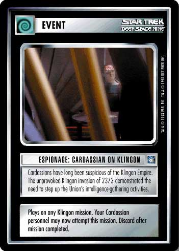 Espionage: Cardassian on Klingon