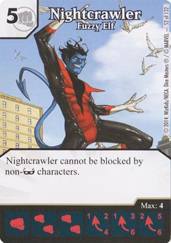 Nightcrawler - Fuzzy Elf (Die & Card Combo)