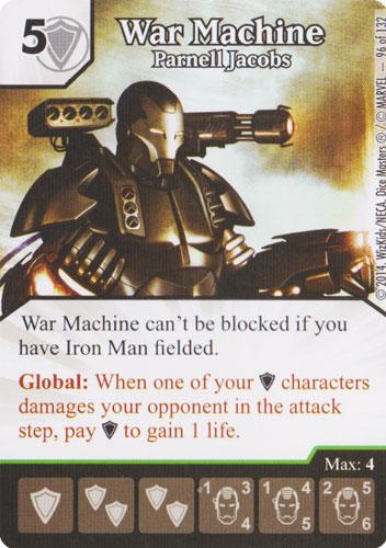 War Machine - Parnell Jacobs (Die & Card Combo)