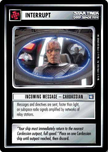 Incoming Message - Cardassian