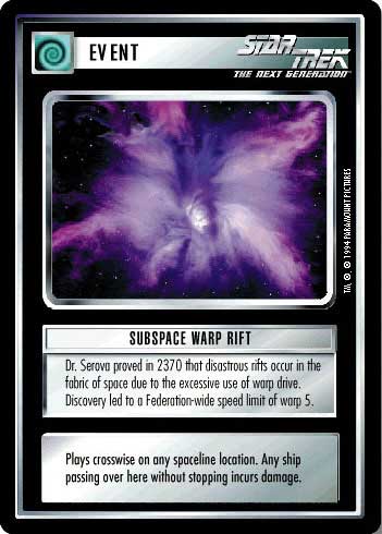 Subspace Warp Rift