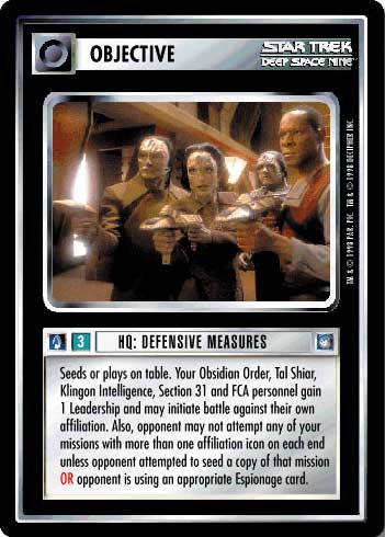 HQ: Defensive Measures