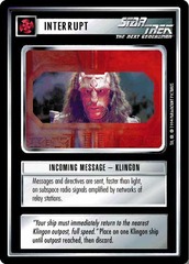 Incoming Message-Klingon