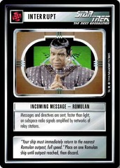 Incoming Message-Romulan