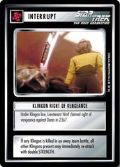 Klingon Right of Vengeance