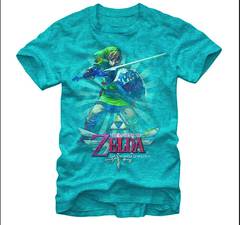 LEGEND OF ZELDA SKYWARD LINK TURQ T/S XXL (C: 1-1-1)