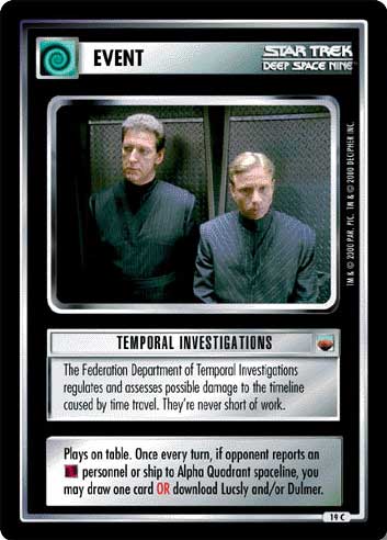 Temporal Investigations