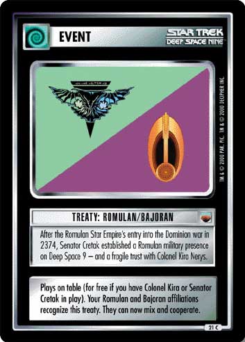 Treaty: Romulan/Bajoran