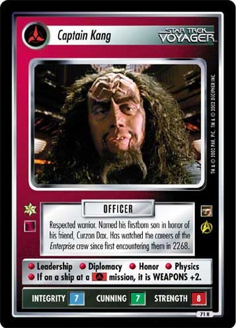 Captain Kang - Star Trek CCG 1E » The Motion Picture - CategoryOneGames