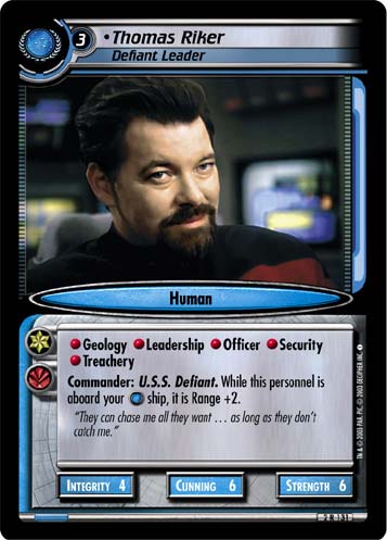 Thomas Riker, Defiant Leader