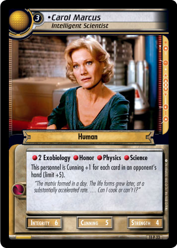 Carol Marcus, Intelligent Scientist