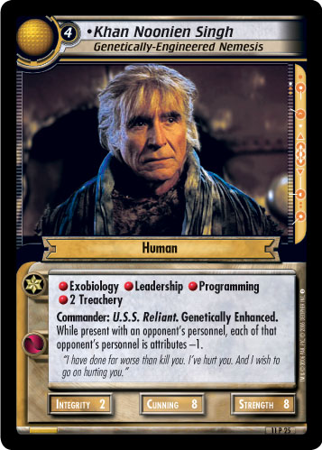 Khan Noonien Singh, Genetically-Engineered Nemesis