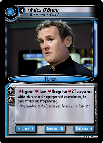 Miles OBrien, Transporter Chief