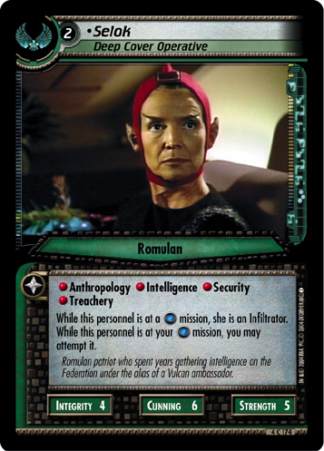 Selok, Deep Cover Operative