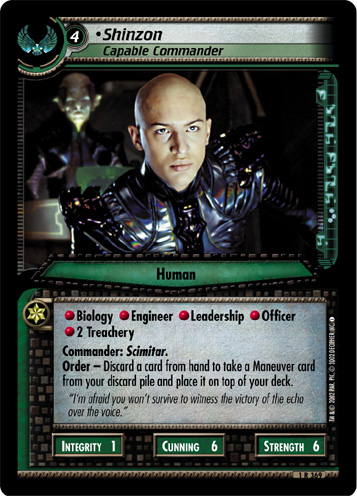 Shinzon, Capable Commander