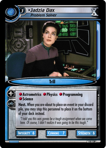 Jadzia Dax, Problem Solver - Foil