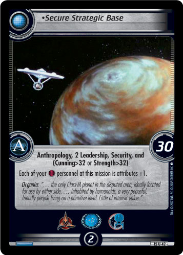 Secure Strategic Base