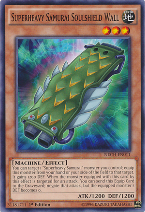 Superheavy Samurai Soulshield Wall - NECH-EN011 - Common - Unlimited Edition