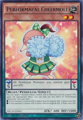 Performapal Cheermole - NECH-EN001 - Rare - Unlimited Edition