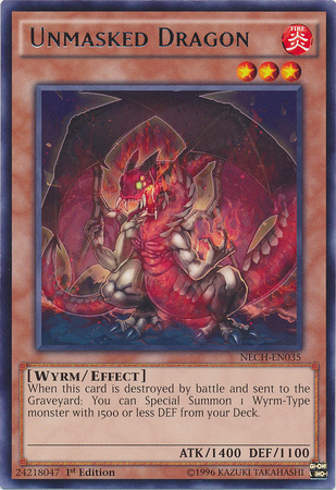 Unmasked Dragon - NECH-EN035 - Rare - Unlimited Edition