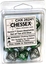 10 Green-Steel w/White Gemini D10 Dice Set - CHX26241