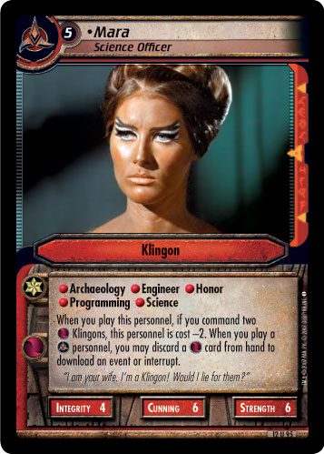 Mara, Science Officer