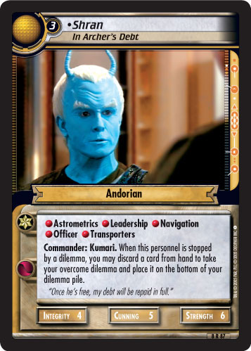 Shran, In Archers Debt