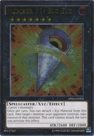 big eye yugioh card Konami This is of the Ultra Rare rarity. YuGiOh Number 11: Big