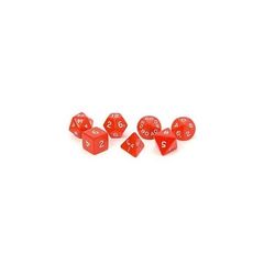 Opaque Red Jumbo Dice Set (7)