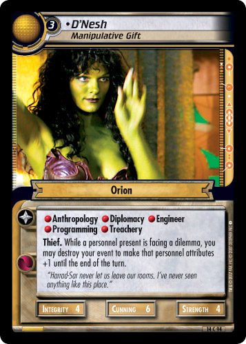 DNesh, Manipulative Gift