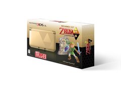 System: 3DS XL Gold/Black - Limited Edition Bundle with The Legend of Zelda: A Link Between Worlds