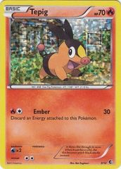 Tepig 3/12 Confetti Holo Promo - 2011 McDonald's Campaign