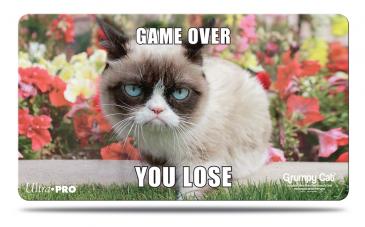 Grumpy Cat Flowers Playmat