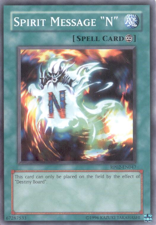 Spirit Message N - RP02-EN047 - Common - Unlimited Edition
