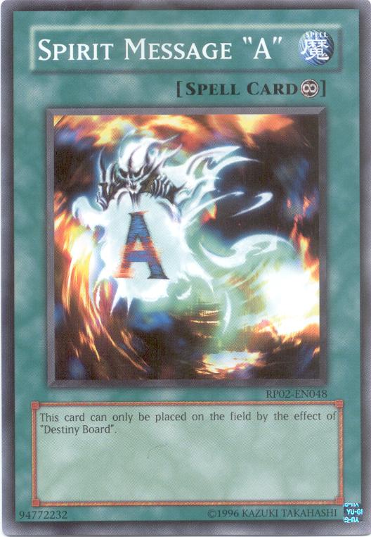 Spirit Message A - RP02-EN048 - Common - Unlimited Edition