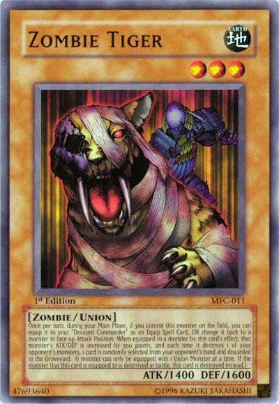 Zombie Tiger - MFC-011 - Common - 1st Edition