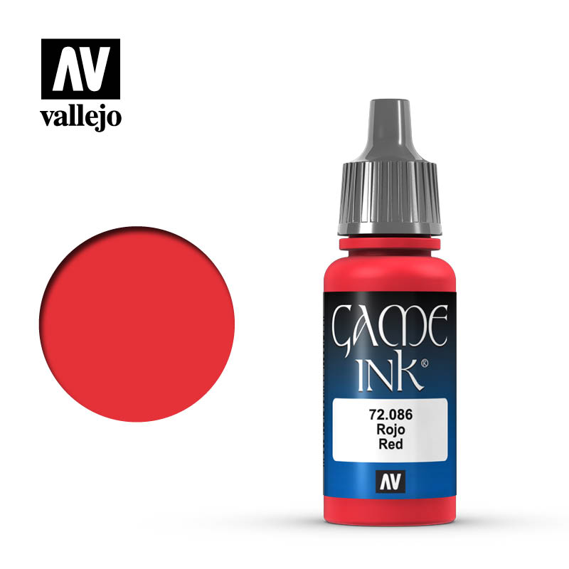 Vallejo Game Ink - Red - VAL72086 - 17ml