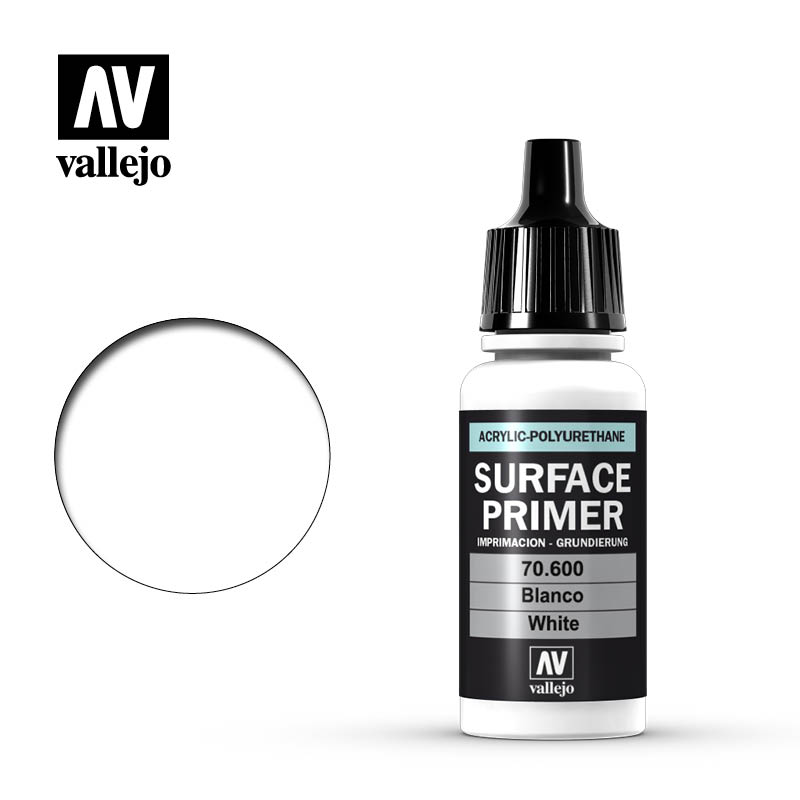 Vallejo Surface Primer - White - VAL70600 -  17ml