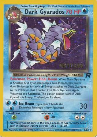 Dark Gyarados - 8/82 - Rare - Prerelease Promo