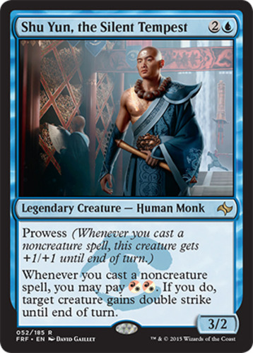 Shu Yun the Silent Tempest 1x FOIL FRF MTG Fate Reforged Rare MINT blue Shu Yun the Silent Tempest 1x FOIL FRF MTG Fate Reforged Rare MINT blue